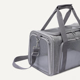Amazon Basics Soft Pet Carrier - Grey, airline-approved and foldable