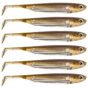 Dr.Fish Paddle Tail Swimbaits in blue color, showcasing realistic details and lifelike swimming action.