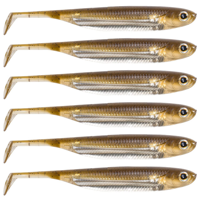 Dr.Fish Paddle Tail Swimbaits in blue color, showcasing realistic details and lifelike swimming action.