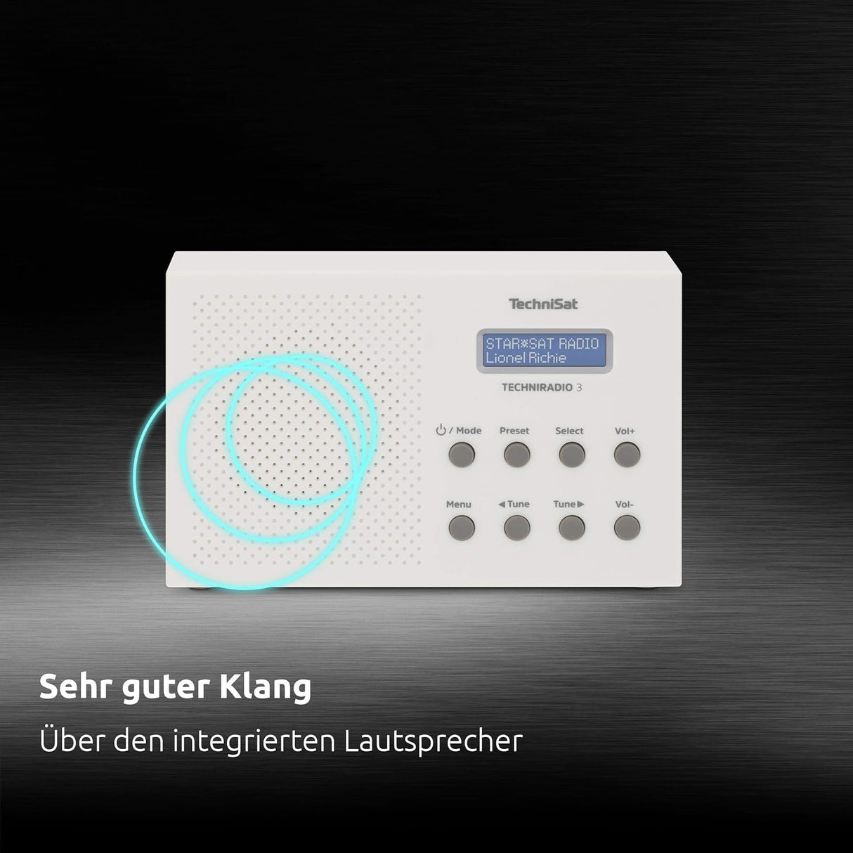 TechniSat TECHNIRADIO 3 DAB+ FM Portable Radio - White