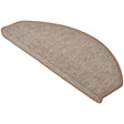 Beautissu anti-slip stair carpet treads in sand color, designed for safety and noise reduction.