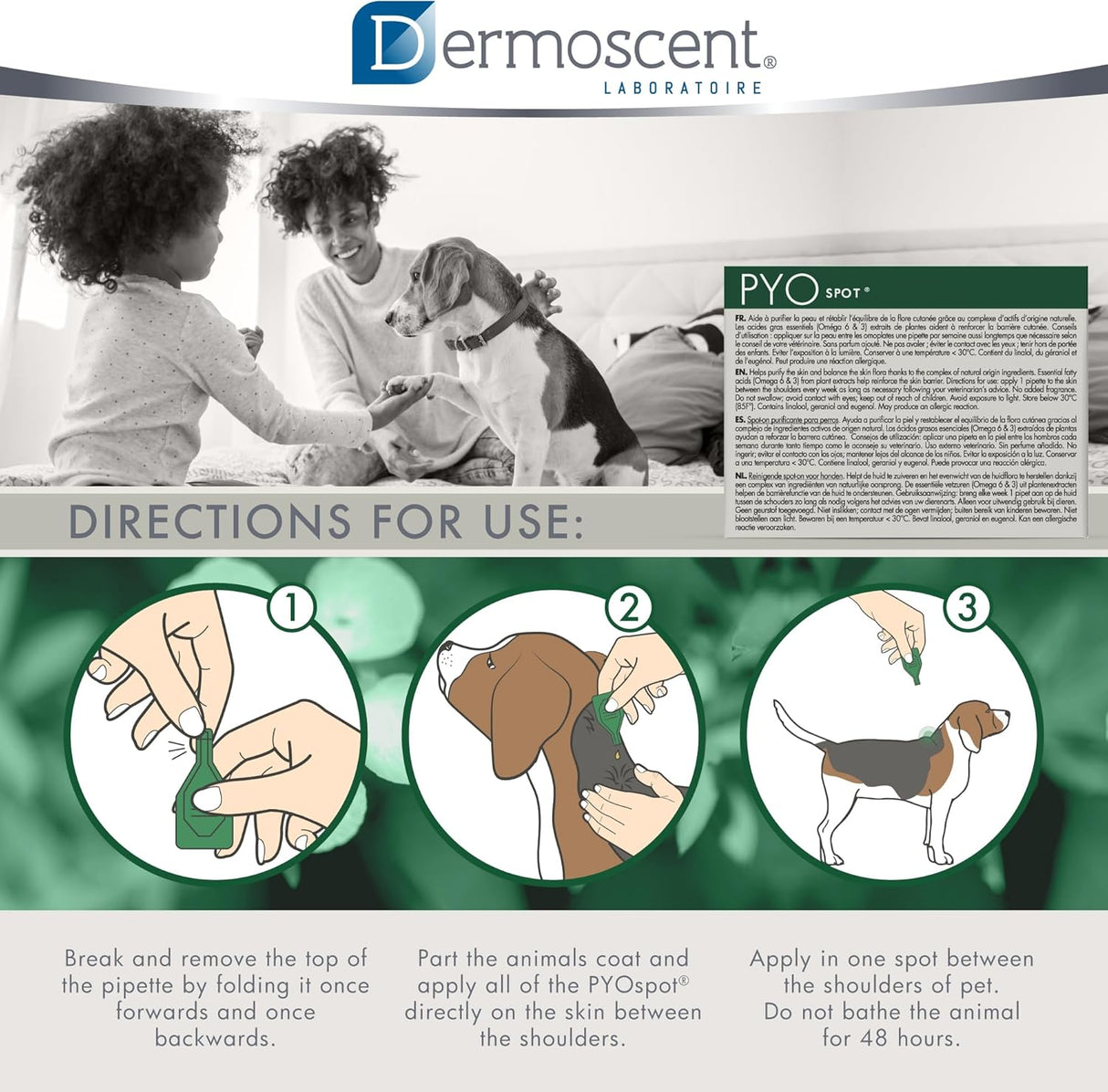 Dermoscent Pyospot Dog Spot-On Treatment 0-10Kg, 4 Pipettes