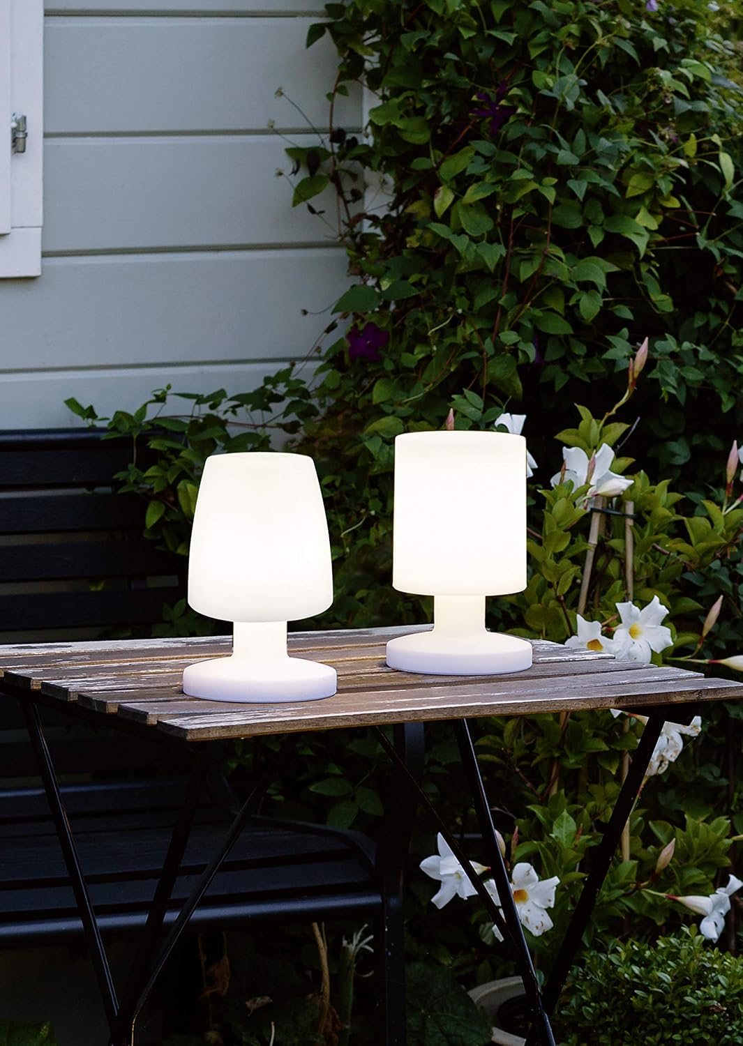 Livarno Home Cordless LED Table Lamp IP44 Warm White 13x20cm