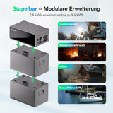Sunpura S2400 Energy Storage System - 2.4 kWh, IP65 VDE Certified for Balcony PV