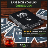 LOL Who Laughs, Drinks! Adult Drinking Card Game - black humor