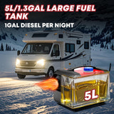 SILVEL 8KW 12V All-in-One Diesel Air Heater with 5L Tank - Portable Vehicle Heating