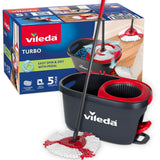 Vileda Easy Wring & Clean Spin Mop & Bucket Set with Foot Pedal and Microfibre Mop Head