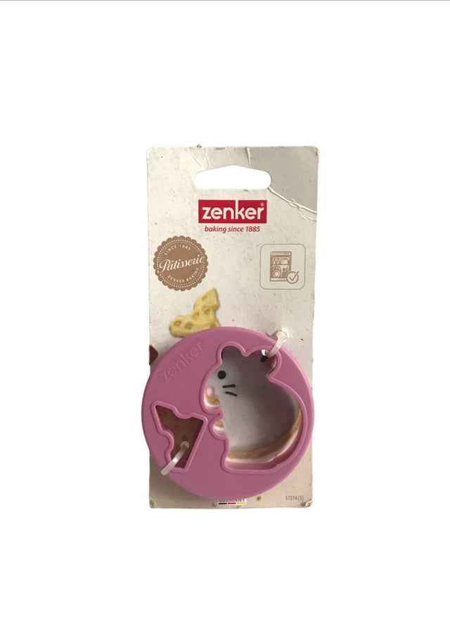 Zenker Mouse Baking Form - Pink Plastic, 8 cm