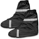 Navaris Reflective Bike Shoe Gaiters - Neon Green and Black