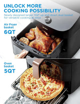Midea 11L Dual Zone Air Fryer Oven - Wi-Fi Alexa Smart Connectivity