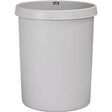 HELIT Waste Paper Basket - Light Grey 30 Litre Capacity