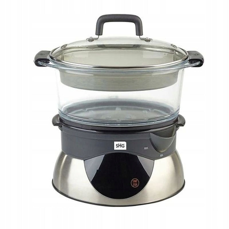 SHG Steam Cooker - 5.2L Glass Bowl with 900W Power