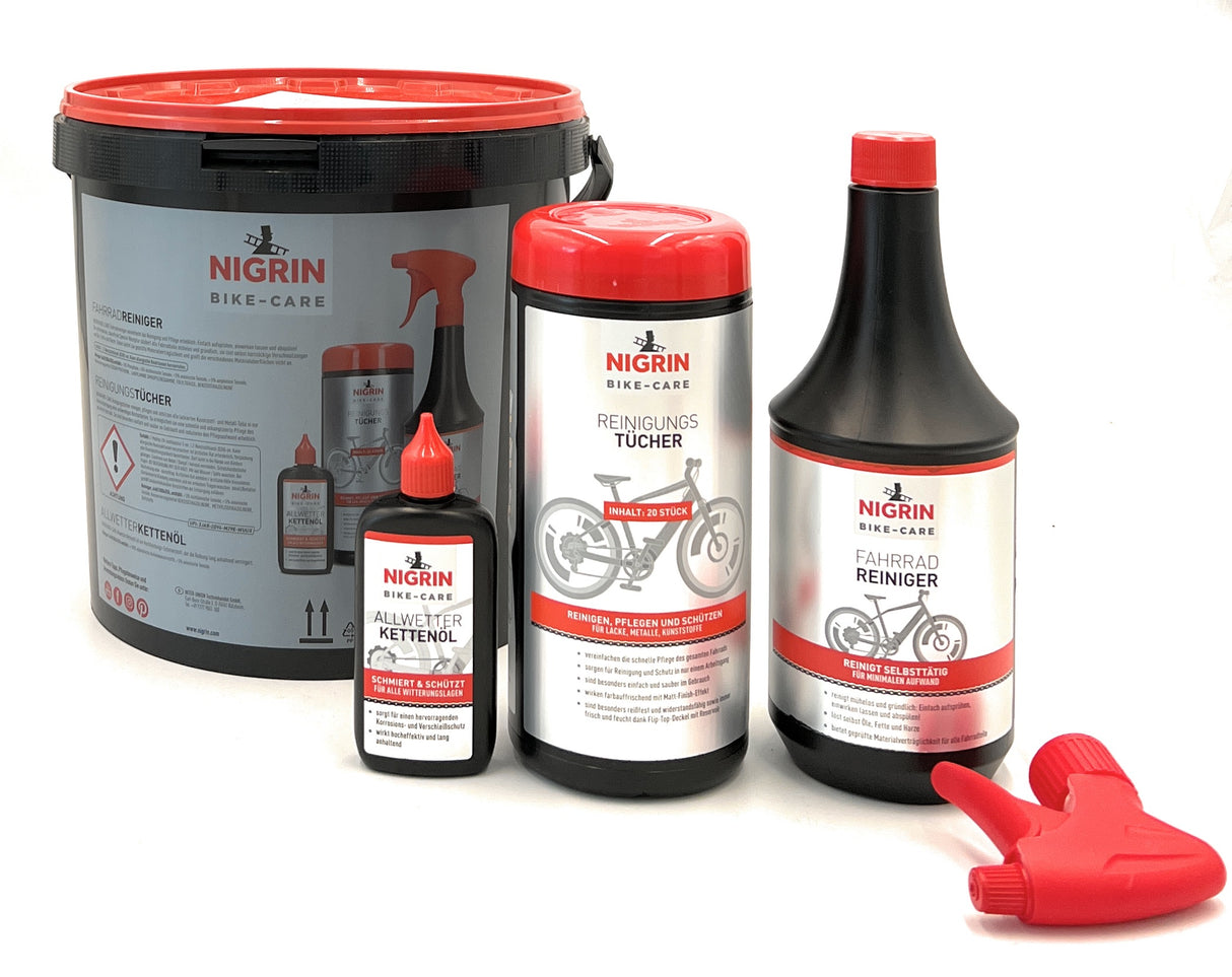 NIGRIN Bicycle Cleaning Set - 10 Liter Bucket