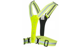 Pro Sport Lights LED Reflective Safety Vest - Yellow, One Size for enhanced visibility