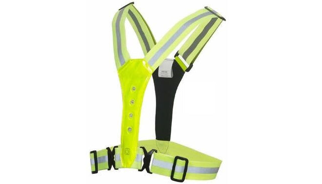 Pro Sport Lights LED Reflective Safety Vest - Yellow, One Size for enhanced visibility