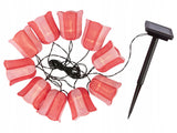 Livarno Home Outdoor Solar String Lights Pink 3 cm Garland