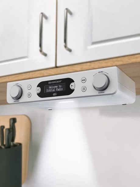 Silvercrest SKR 3W D4 Under-Cabinet Kitchen Radio DAB+ White