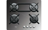 Whirlpool AKT 555/MR Built-in Gas Glass Cooktop - Black Glass Surface