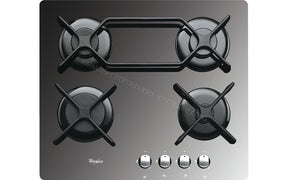 Whirlpool AKT 555/MR Built-in Gas Glass Cooktop - Black Glass Surface