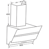 KromsLine KC-NOVA-900-TC-W - White decorative hood