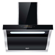 KromsLine KC-JYC-90-C-BK-IX Decorative Hood - 90cm Stainless Steel & Black Glass