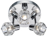 OBI Sarentino Halogen Spotlight 3-Light Chrome