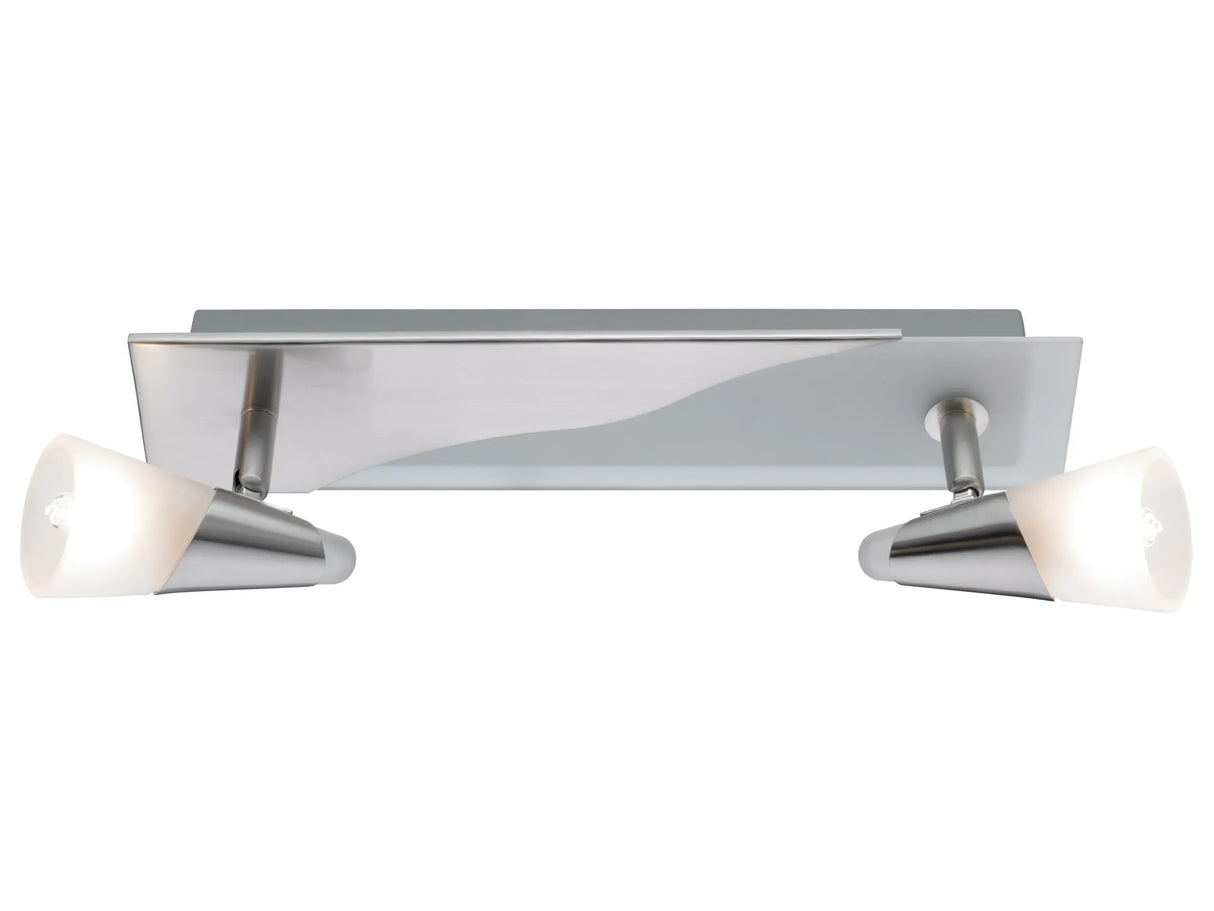 OBI Fornelli 2-Light Halogen Spot - Nickel Matt