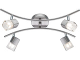 OBI Varo 4-Spot Lamp, Nickel-Matt, 4xG9 Warm White