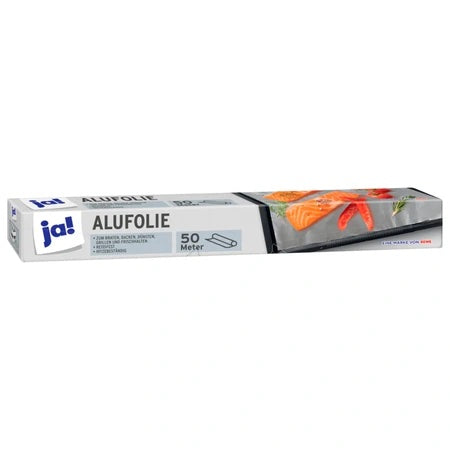 Ja Aluminum Foil 50m - Kitchen Wrap for Cooking and Food Storage