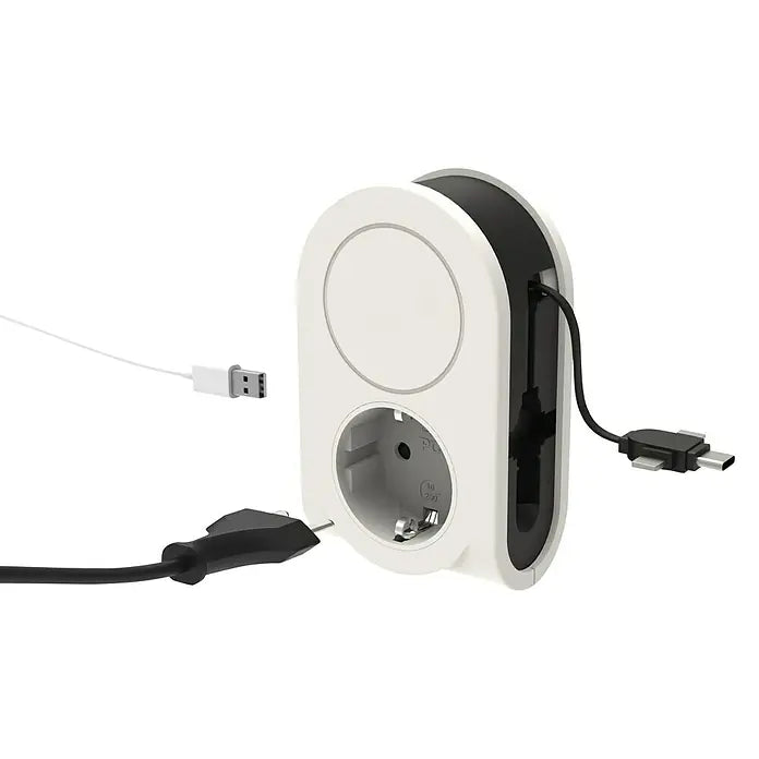 Universal 3-in-1 USB Power Adapter with Type-A Cable, 3.1A