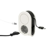 Universal 3-in-1 USB Power Adapter with Type-A Cable, 3.1A