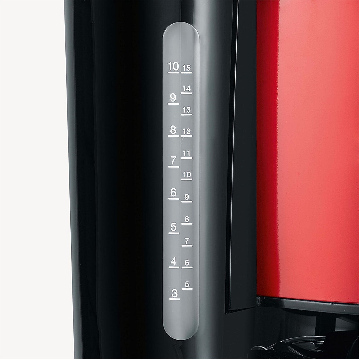 Severin KA 4817 Filter Coffee Maker - Red Glass 10-Cup with Automatic Shut-off